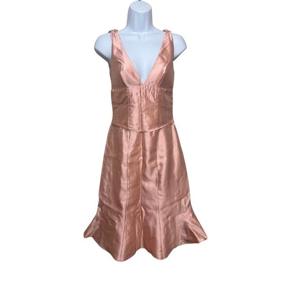 luca bridesmaid dresses Red Corset Bubble Mini Dress - All Dresses main image 1